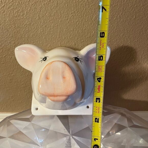 Vintage Hand Painted Pig Wall Mount Taiwan - Picture 8 of 16